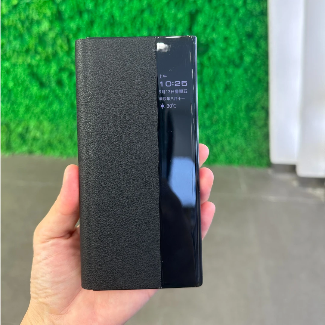 适用华为matext真皮翻盖智能视窗手机壳全包防摔商务皮套