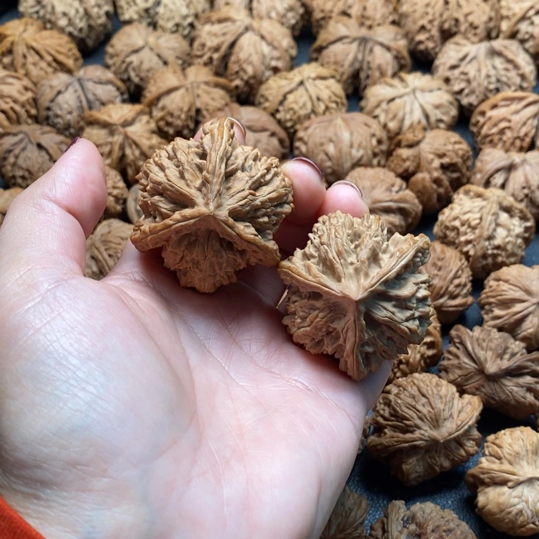 把件文玩核桃45盘龙虎头