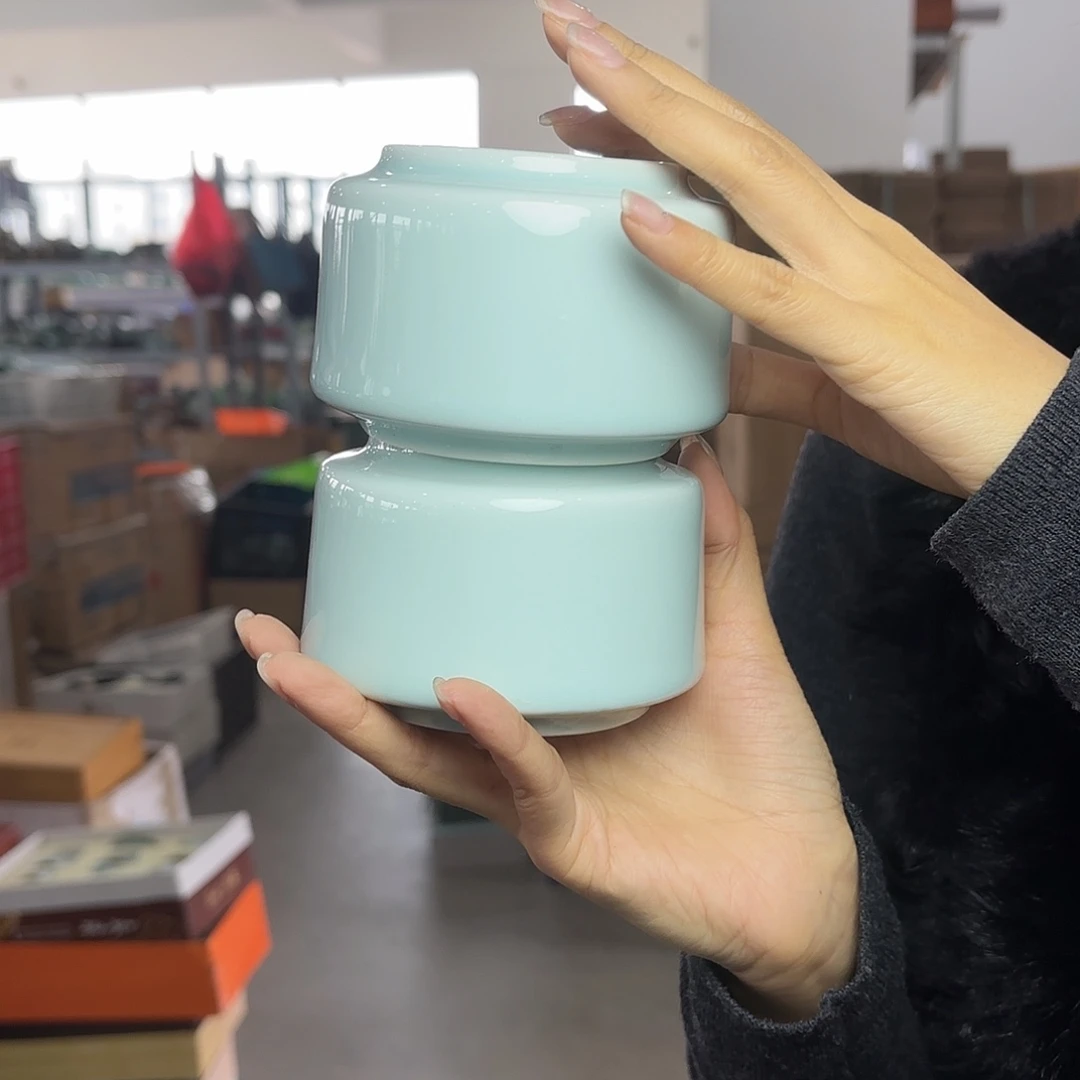 龙泉云间青瓷小米茶器