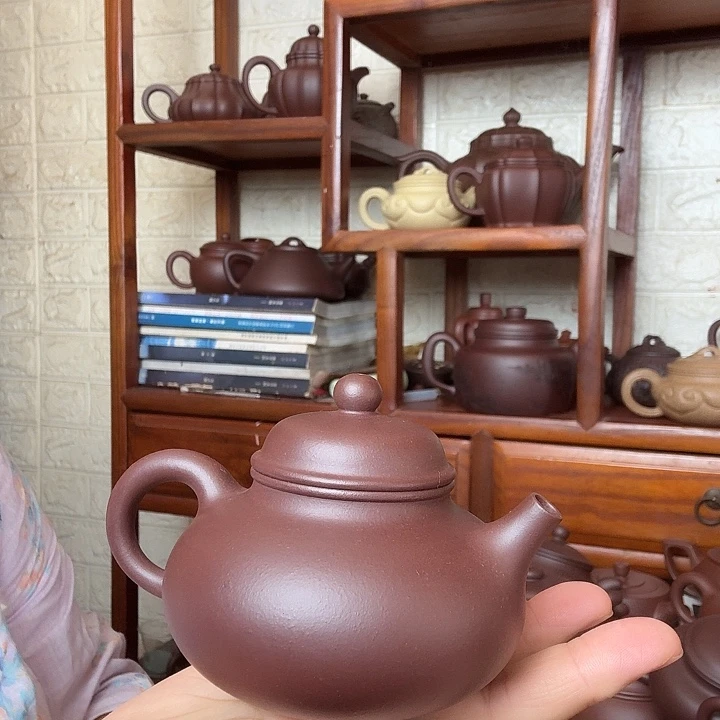 大***成茶壶紫砂容天200cc精工半手工