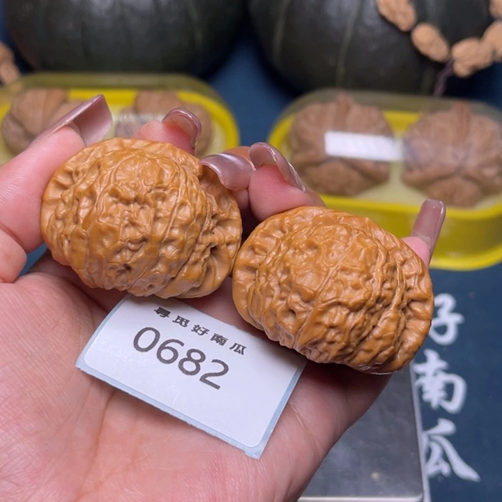 把件文玩核桃南瓜墩45-0682