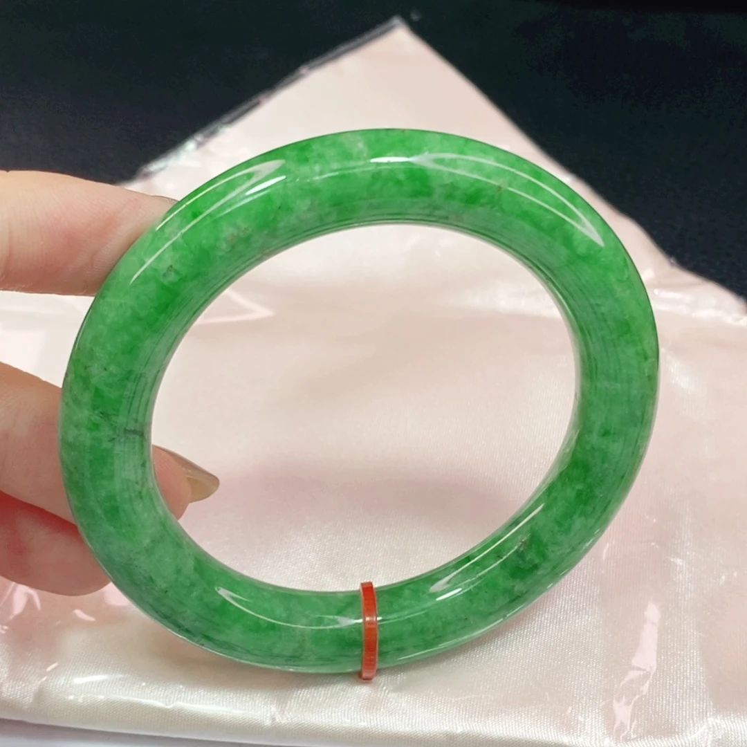 未镶嵌手镯翡翠54圆镯