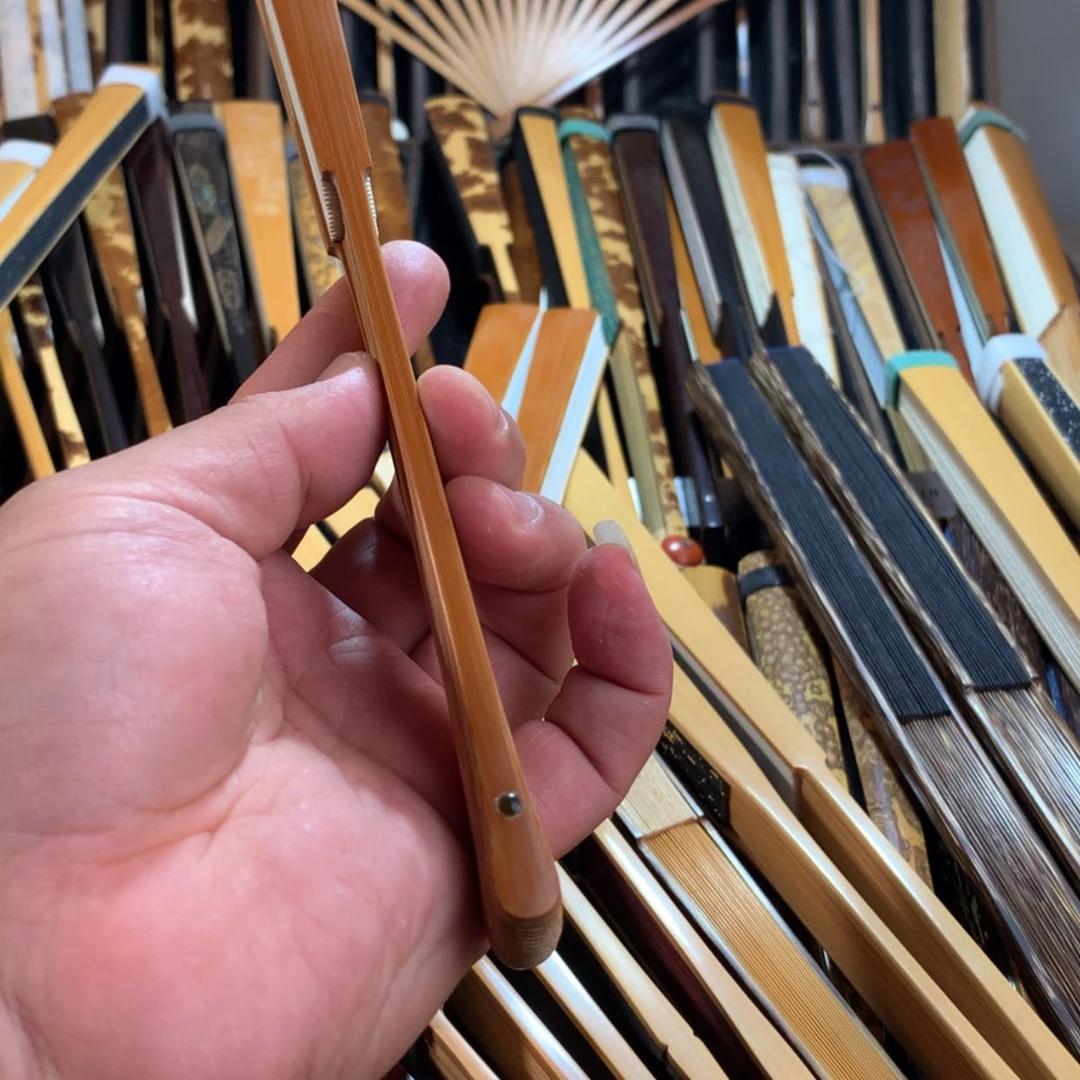 【闪购商品】扇子李*小且头折扇手工制作
