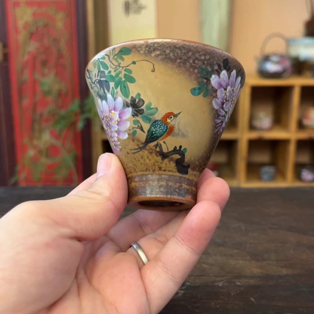 柴烧手工手绘陶瓷