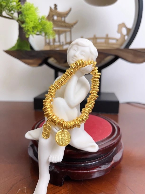 足银手镯 盘缠手串 盘缠在手 天下我有