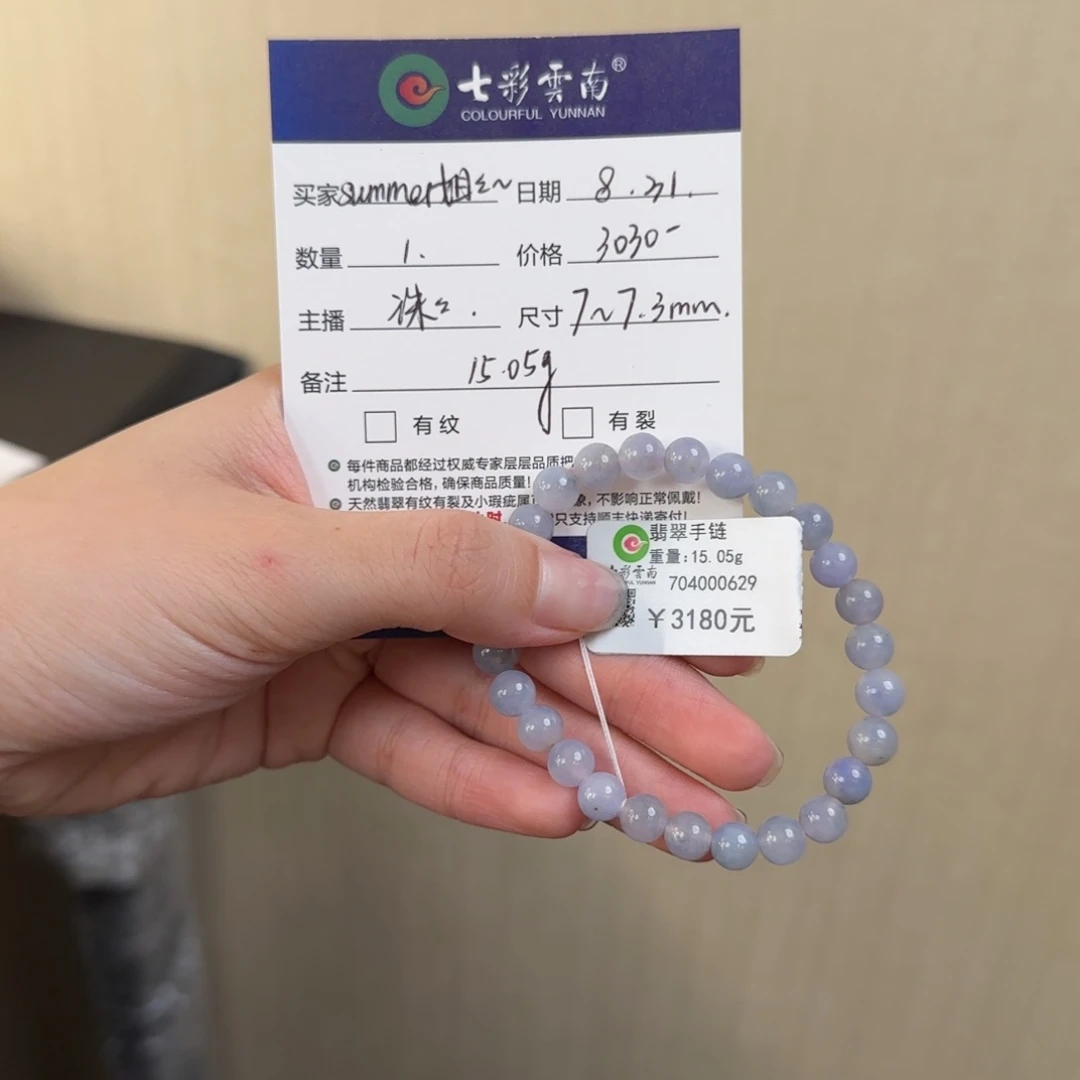 s***记未镶嵌手串翡翠满紫色