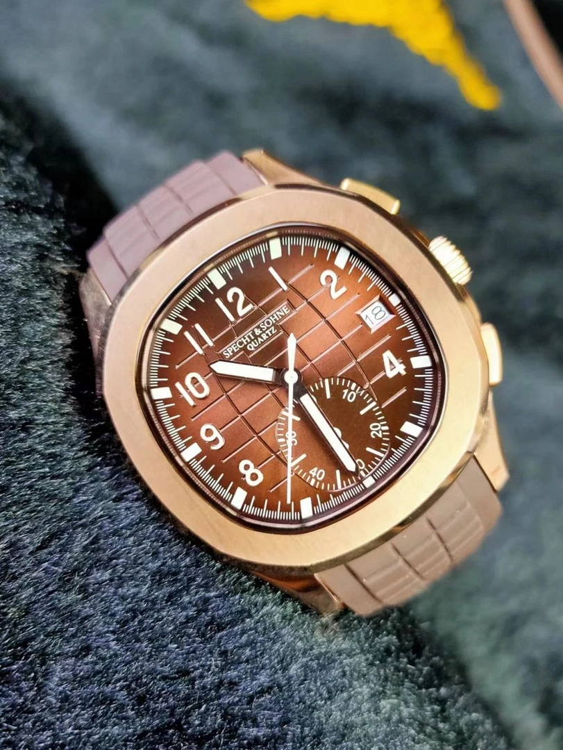 2025新款奢华手雷进口多功能日本石英机芯夜光精钢玫瑰金男士腕表