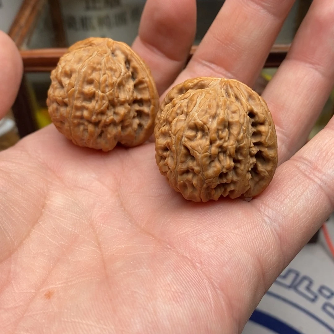 核桃把件ᅟᅠ****三三白狮子