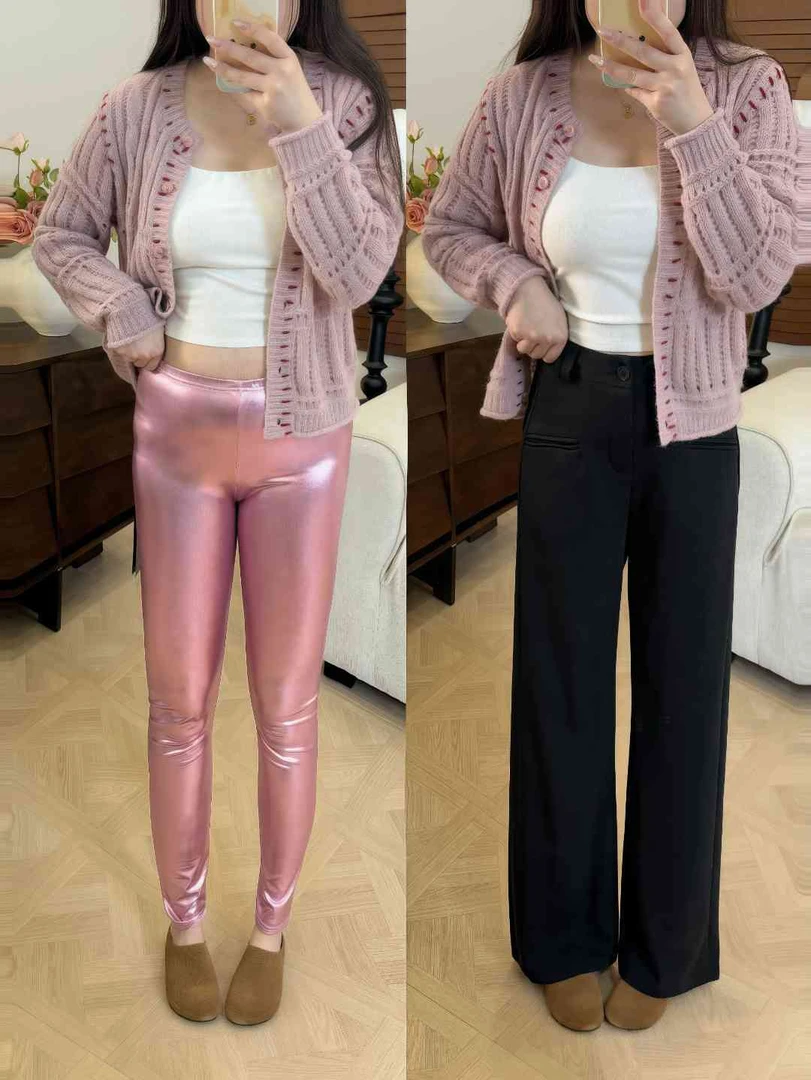 2025春季新款梨形身材黑色西装裤女大码设计感垂感小个子休闲裤子