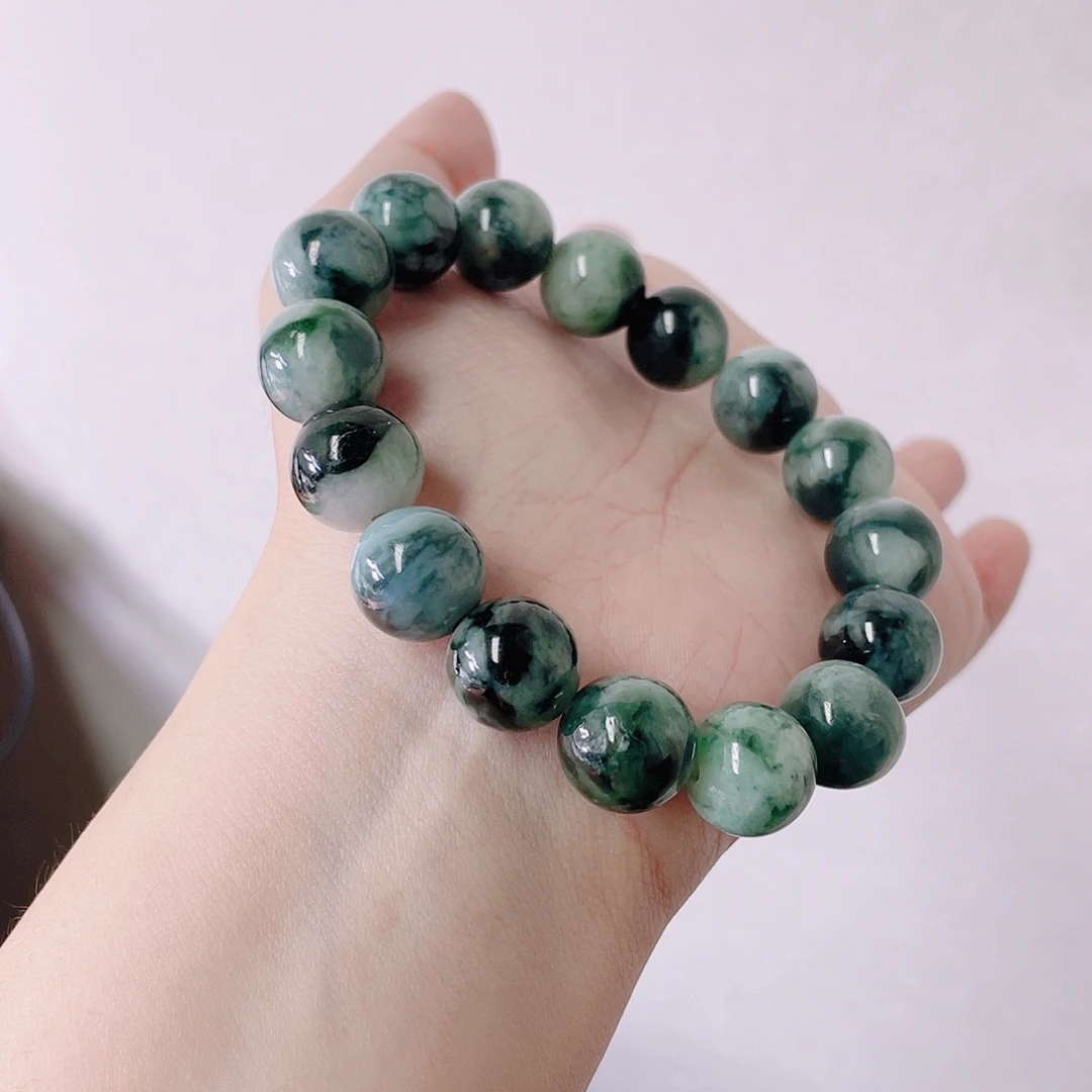 翡翠未镶嵌手链珠串