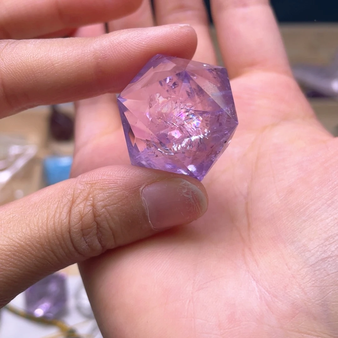 妞***蛋水晶珠宝半成品未镶嵌415