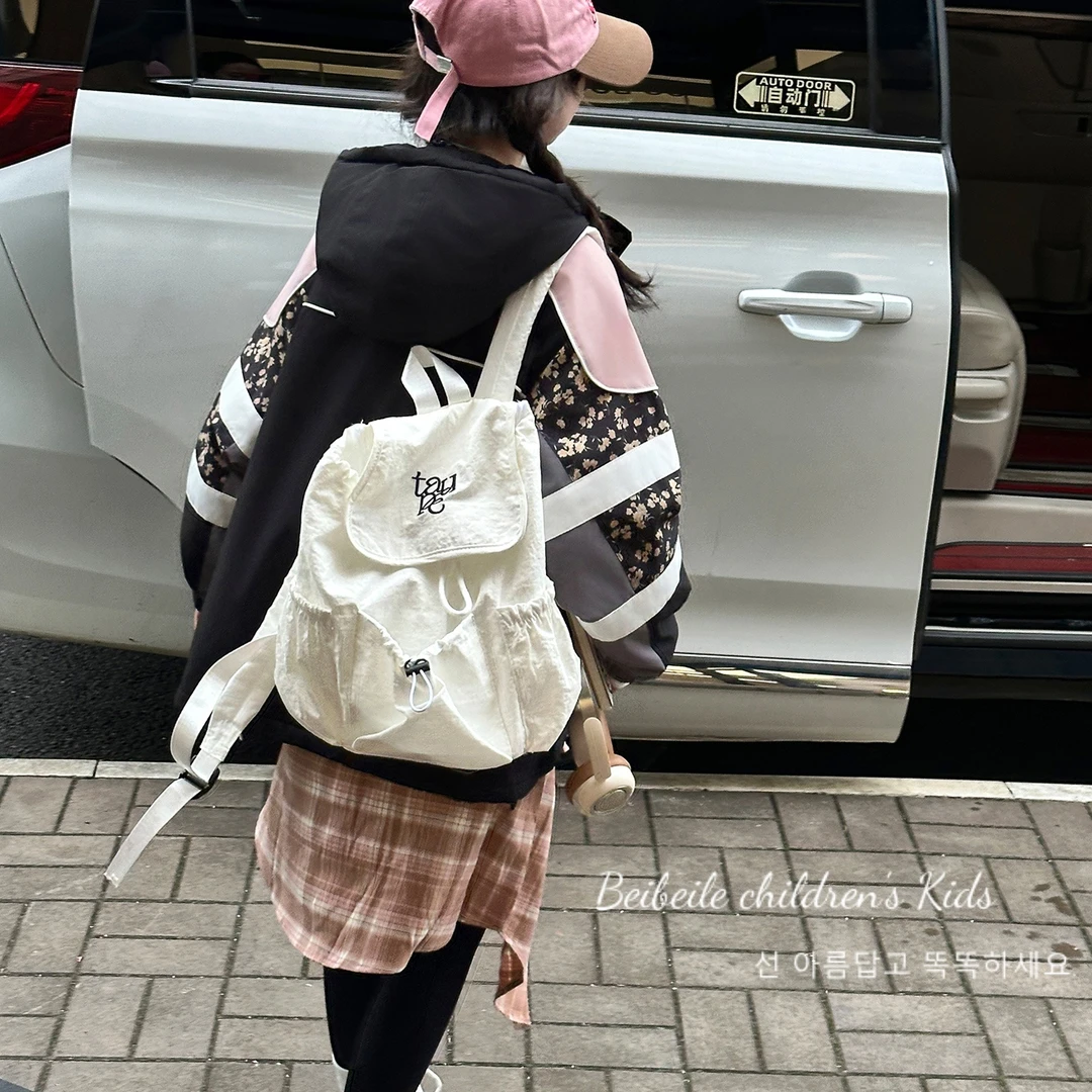 初高中生碎花加绒外套2025秋季新时尚潮流可爱休闲甜美中大童上衣