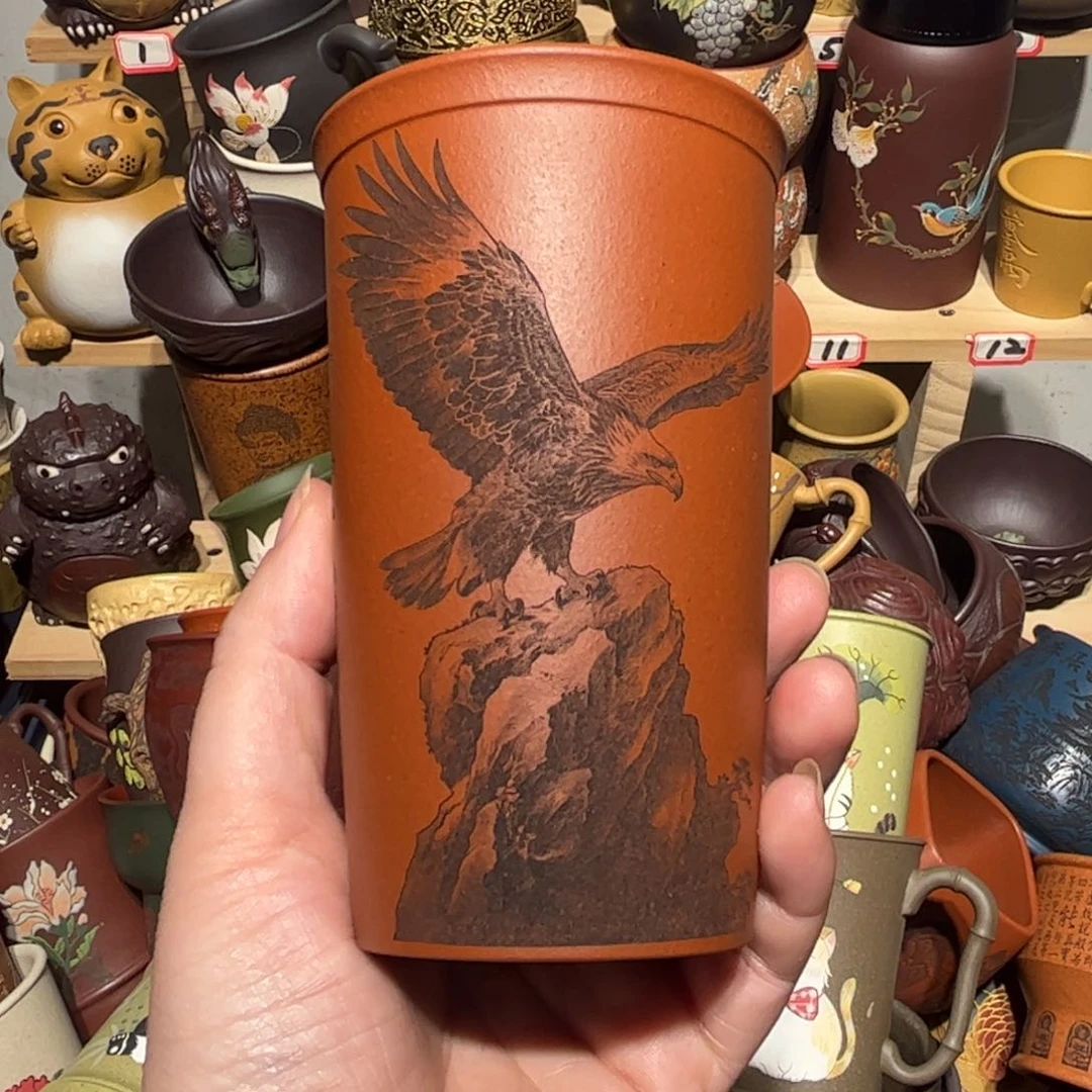 紫砂茶杯宜兴紫砂主人杯