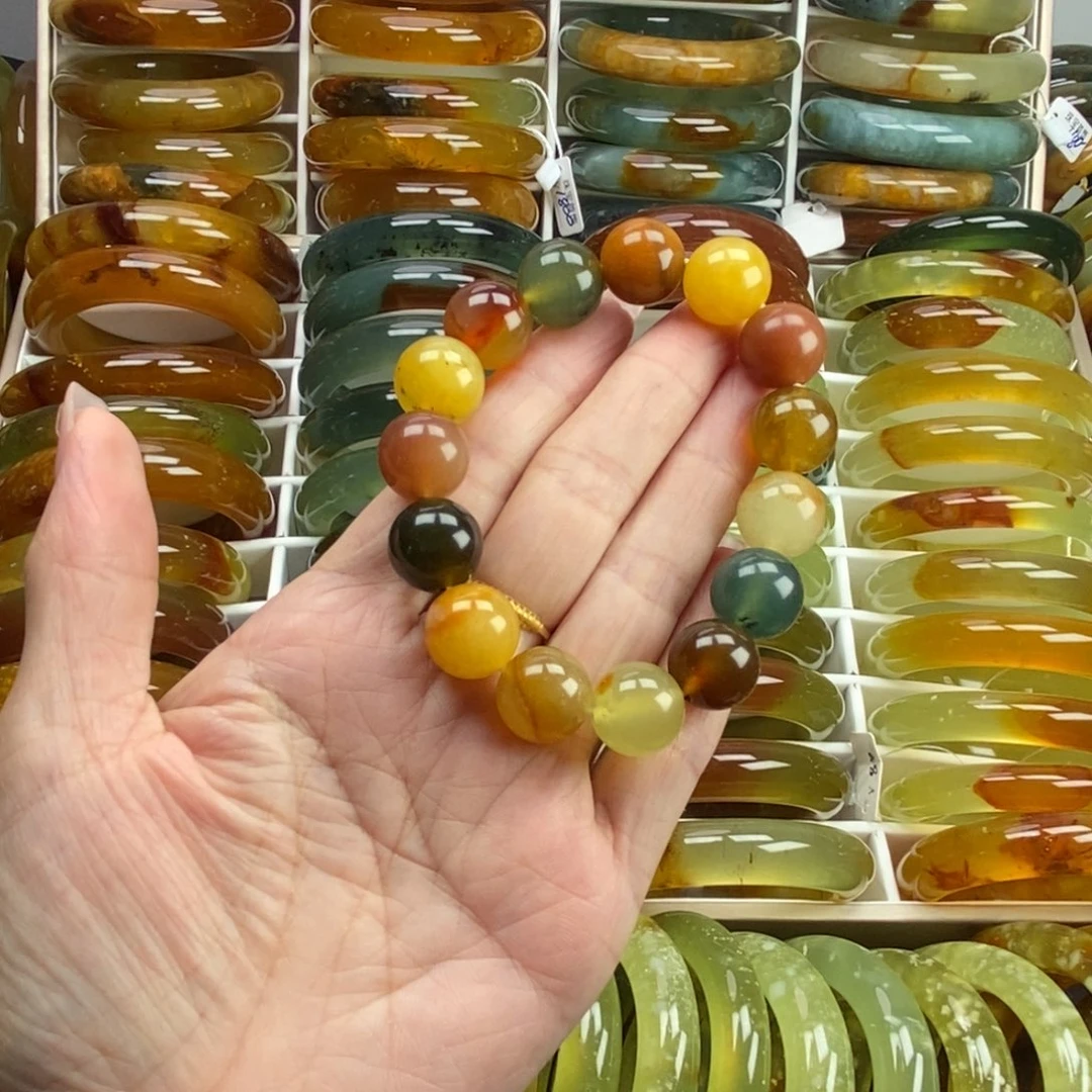 未镶嵌蛇纹石玉手镯