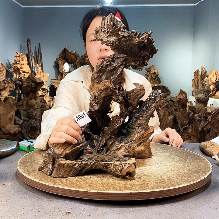 茶盏石*蛋901株木随行的小根艺