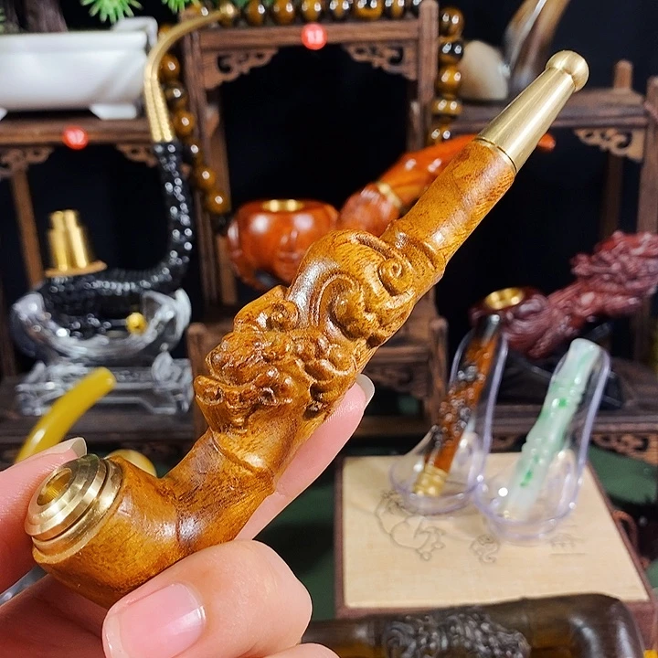 高端定制金丝楠烟嘴