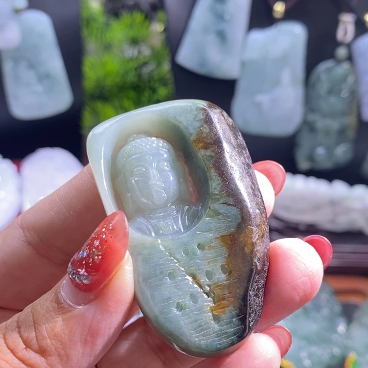 【闪购商品】颈饰未镶嵌翡翠佛