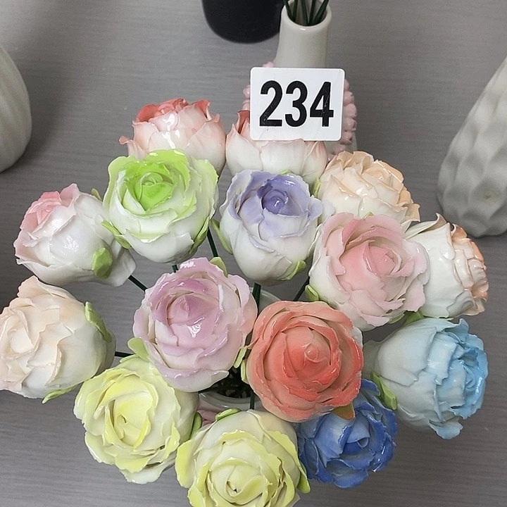 陶瓷陶瓷材料14朵组合