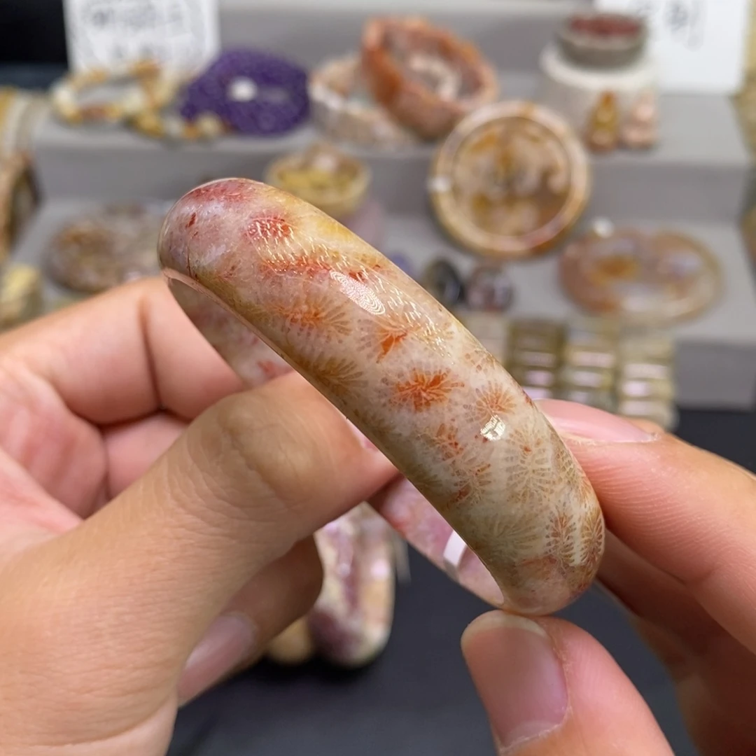 硅化玉未镶嵌手镯57.5