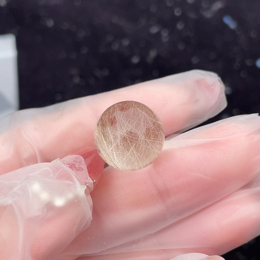 水晶单珠（客户要求打孔不退不换）未镶嵌静*
