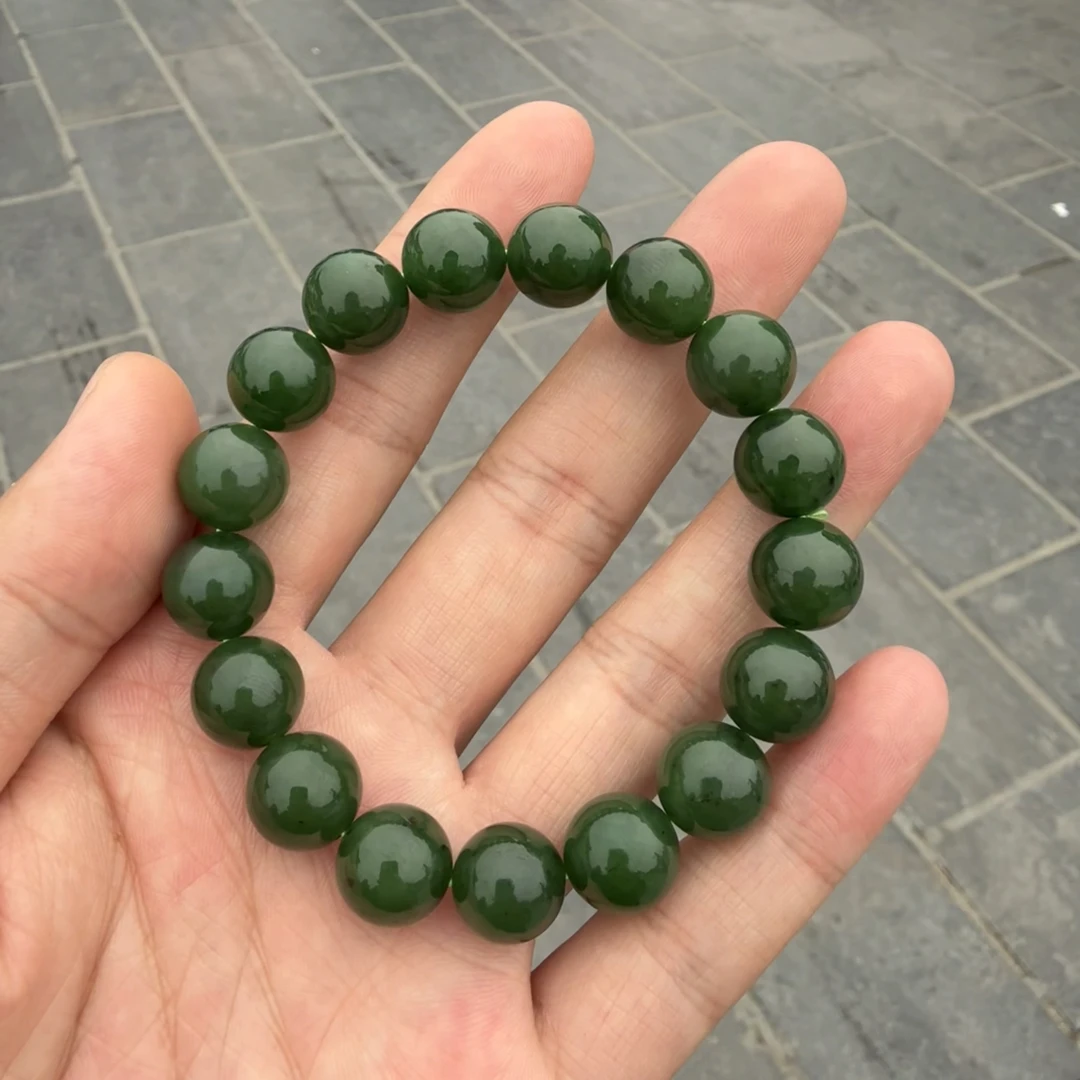 和田玉和田玉碧玉手串