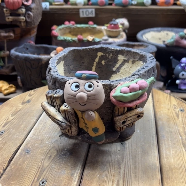 嘻哈多肉花盆百搭