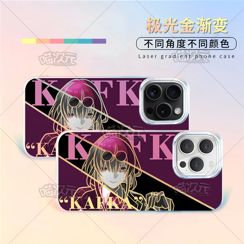 新卡芙卡适用苹果华为vivo一加iPhone小米红米二次元极光金手机壳