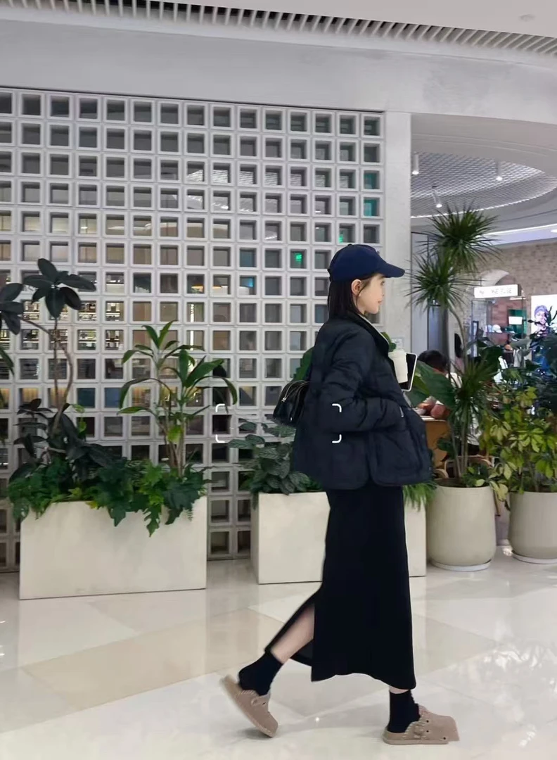 (韩傢)加绒半身裙7948