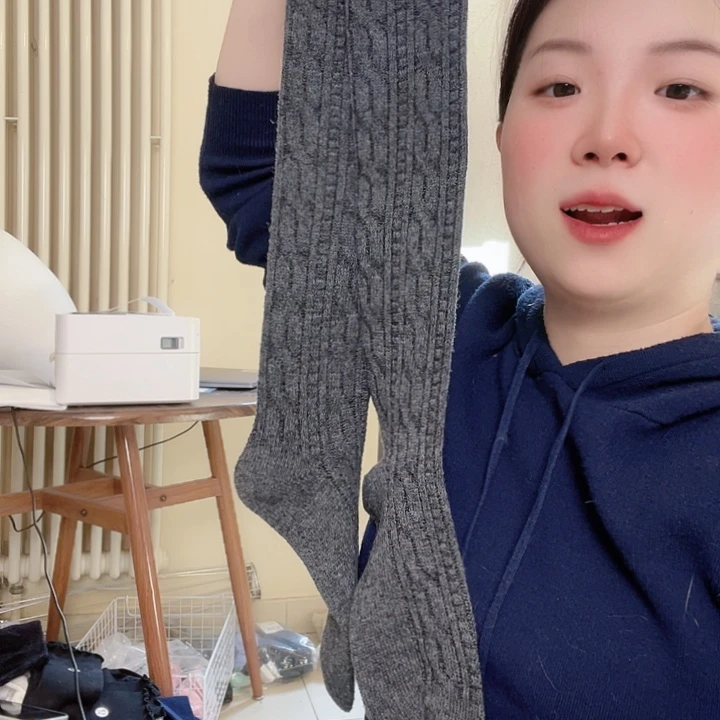 三醋酯纤维CK羊小腿袜值得入014