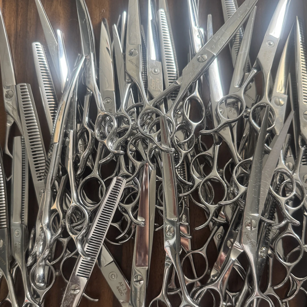 微瑕440c弯剪平剪蓬蓬剪无痕鱼骨剪