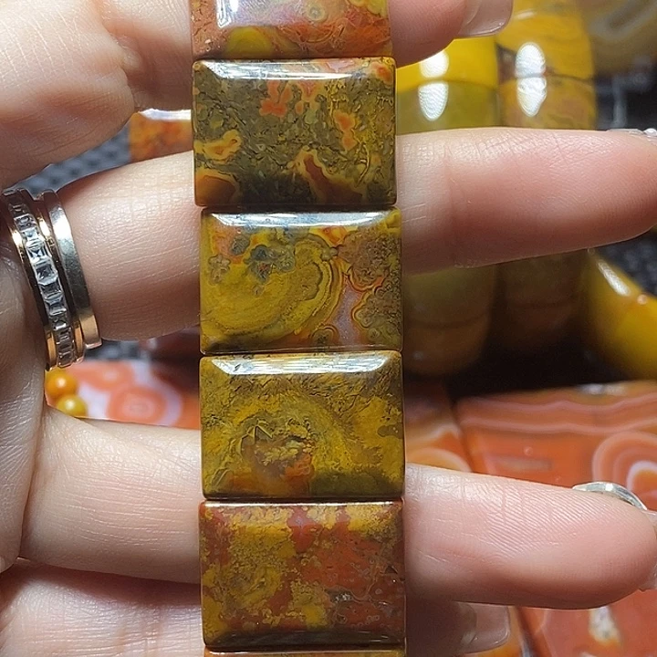 遗***年玛瑙/玉髓未镶嵌手链