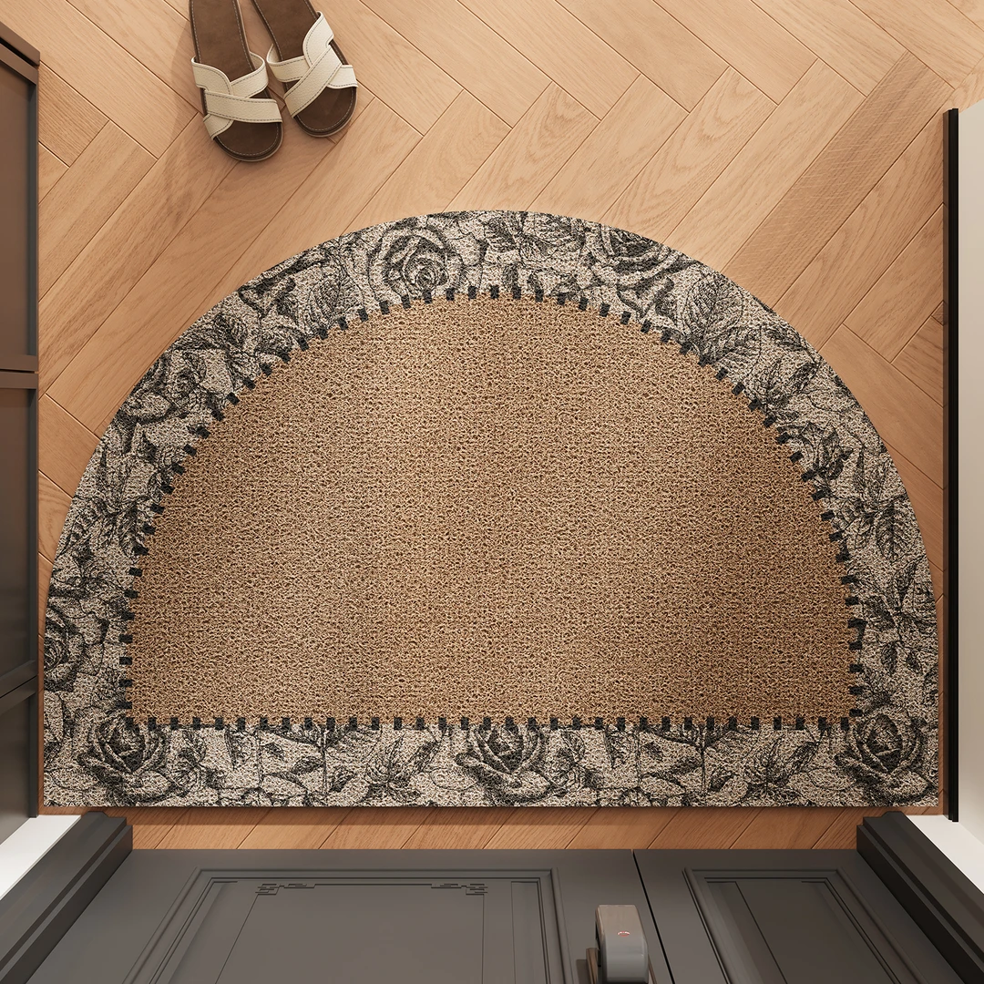 忘忧虫小香风丝圈入户门垫免洗耐脏防滑玄关脚垫可裁剪进门地毯