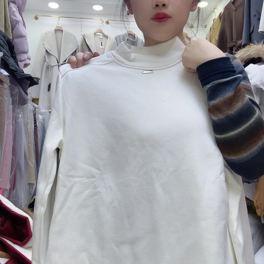 6895款白色打底加绒