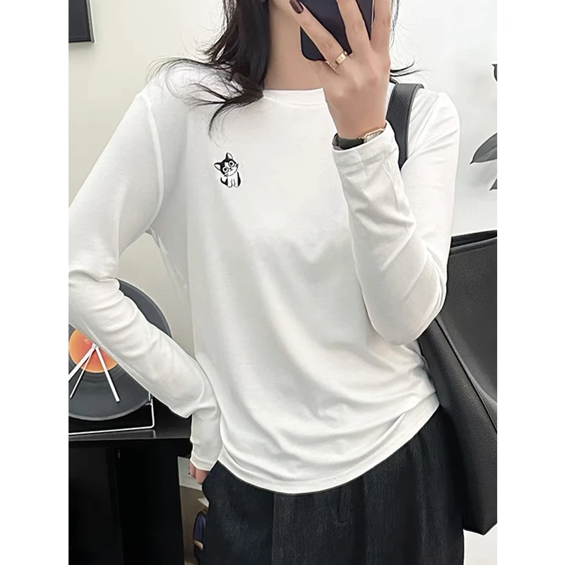 /猫咪打底/ 气质休闲猫咪可爱减龄打底衫女