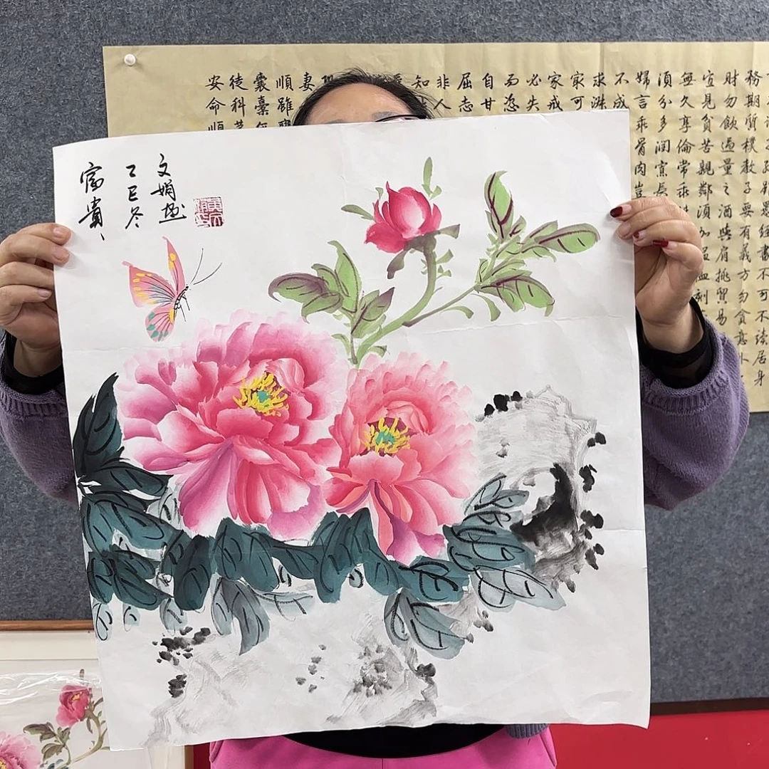 国画国画作品多次入选国内外