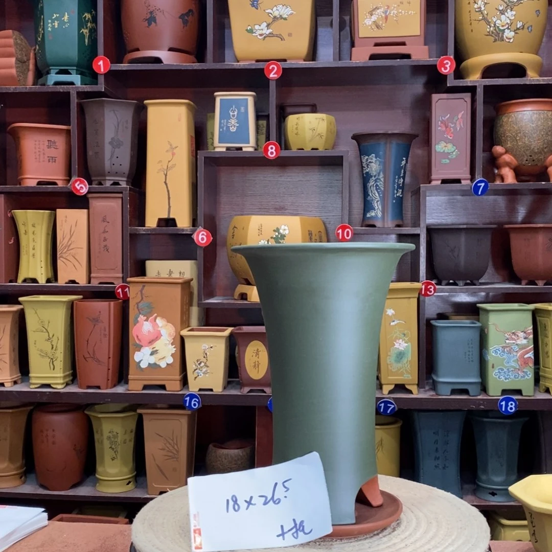 紫砂艺术紫砂花盆