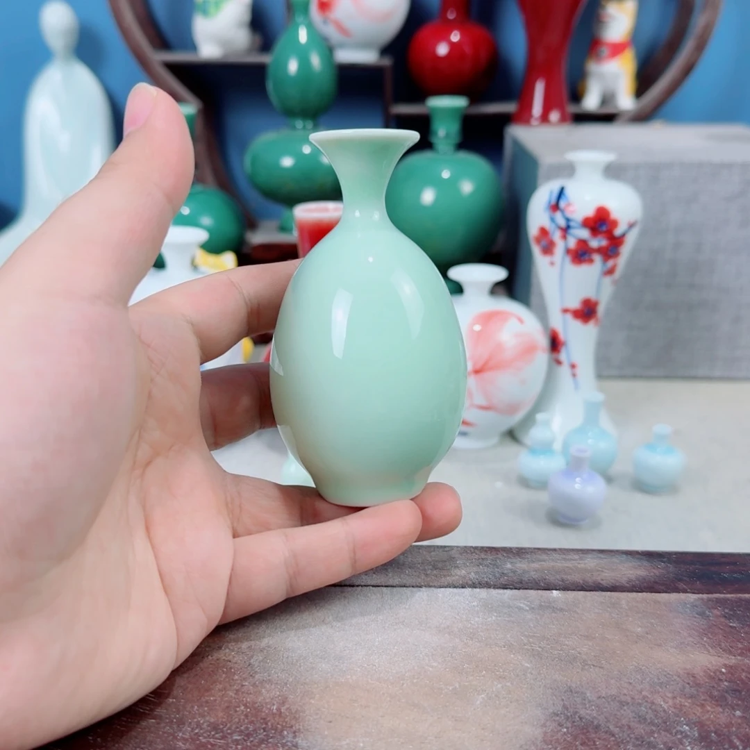 陶瓷手工小花器摆件