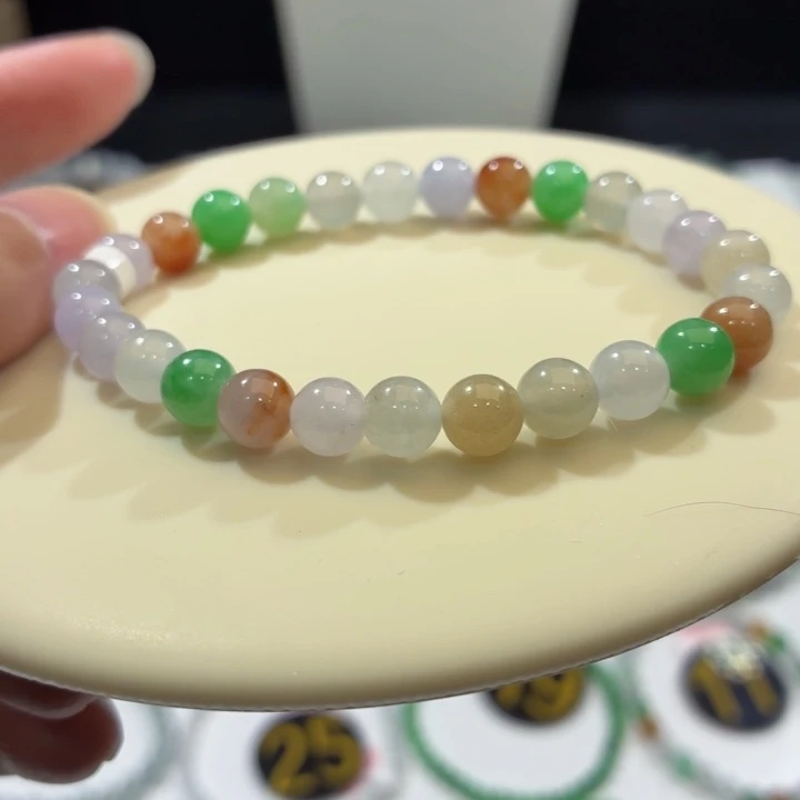 翡翠未镶嵌手链卡7
