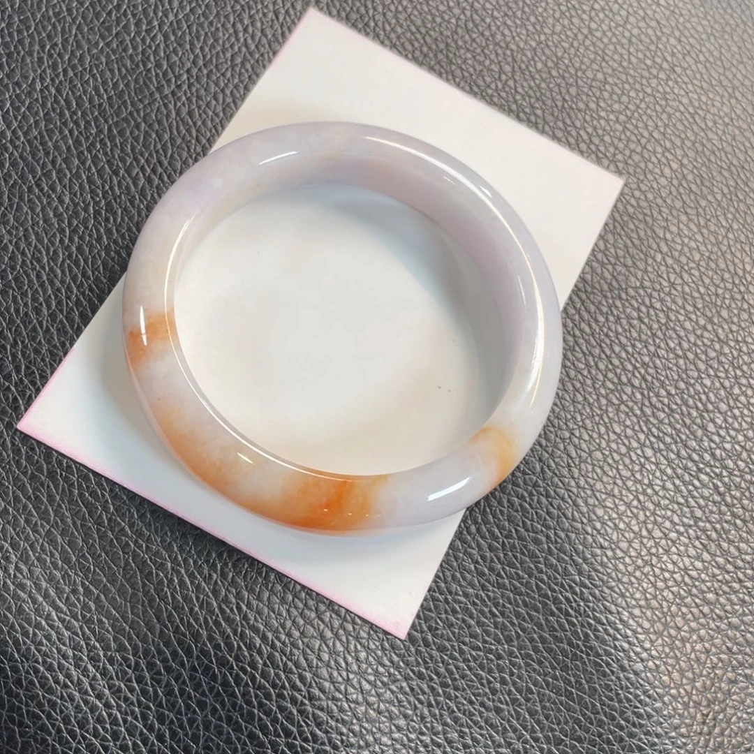 翡翠未镶嵌手镯157号 58正圈 有纹