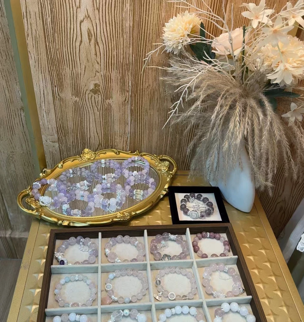 【水晶手串】天然水晶/月光/黄塔晶/阿赛/碧玺/玛瑙、多样性水晶DIY