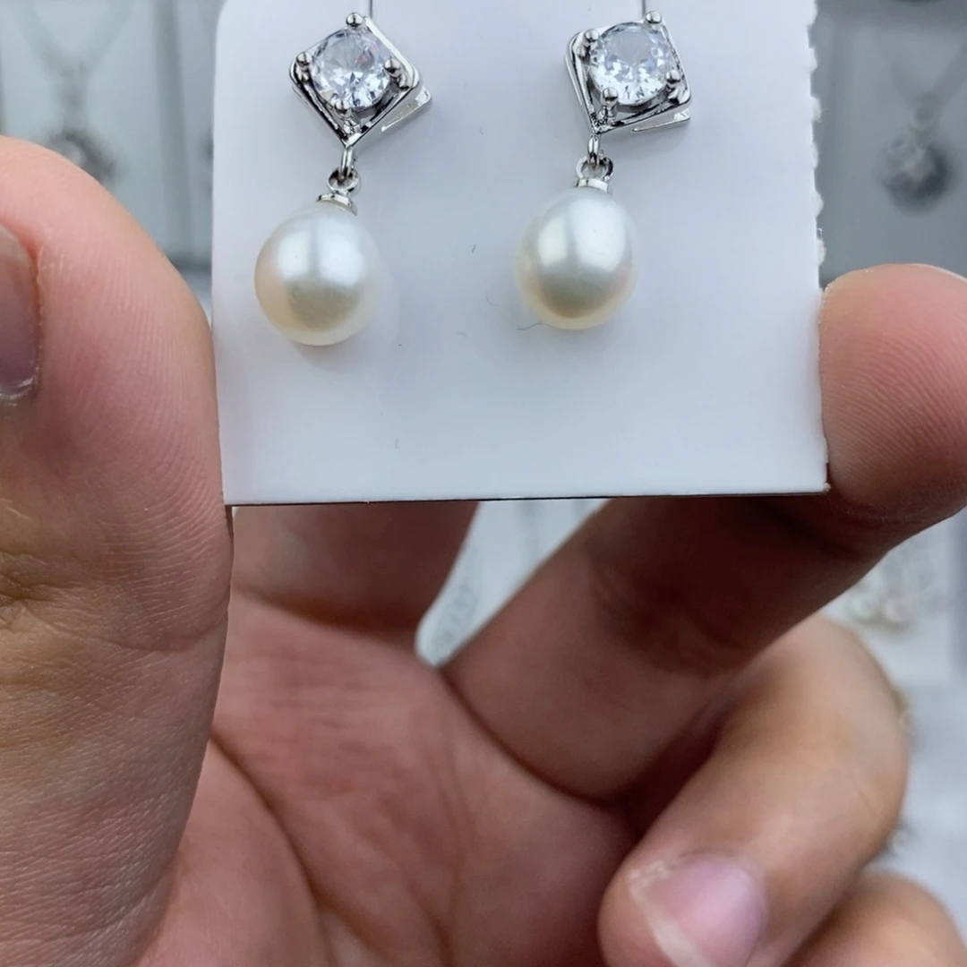 耳钉未镶嵌淡水珍珠