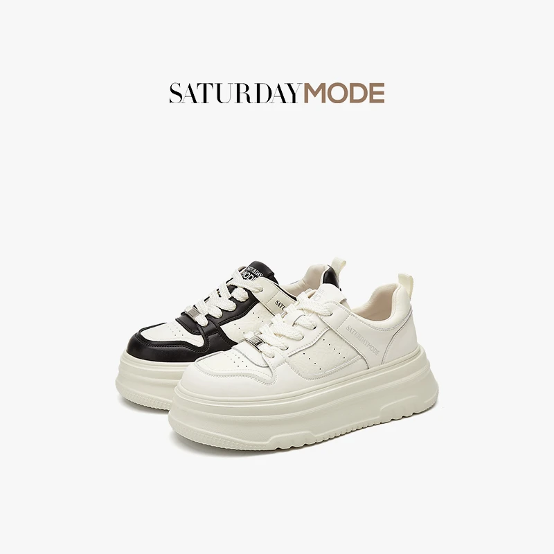 【行万里】SATURDAYMODE女鞋复古运动鞋休闲板鞋MDD1112E04
