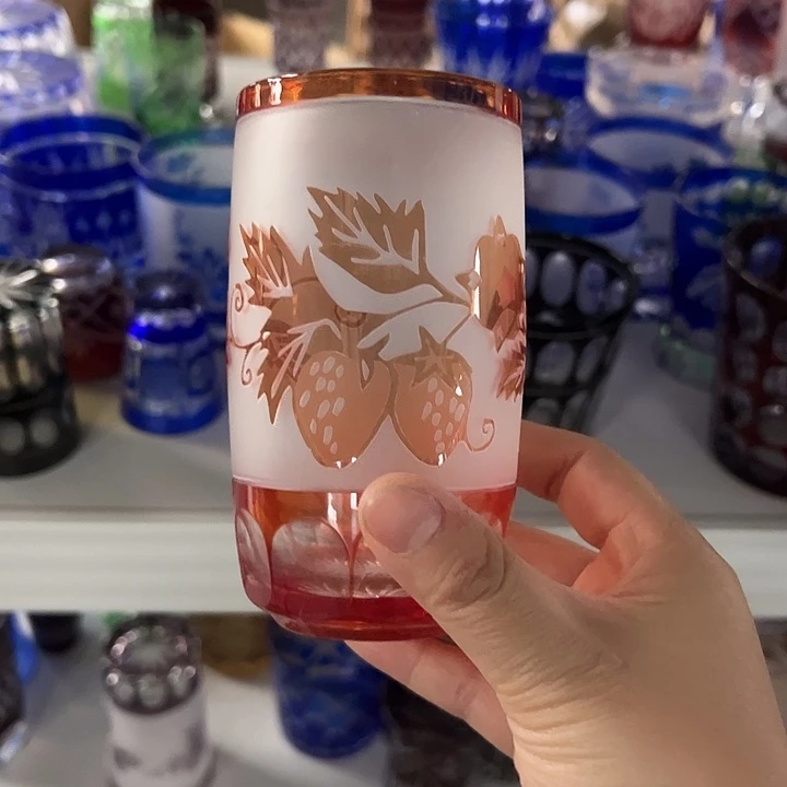 平底款水晶玻璃微瑕一个