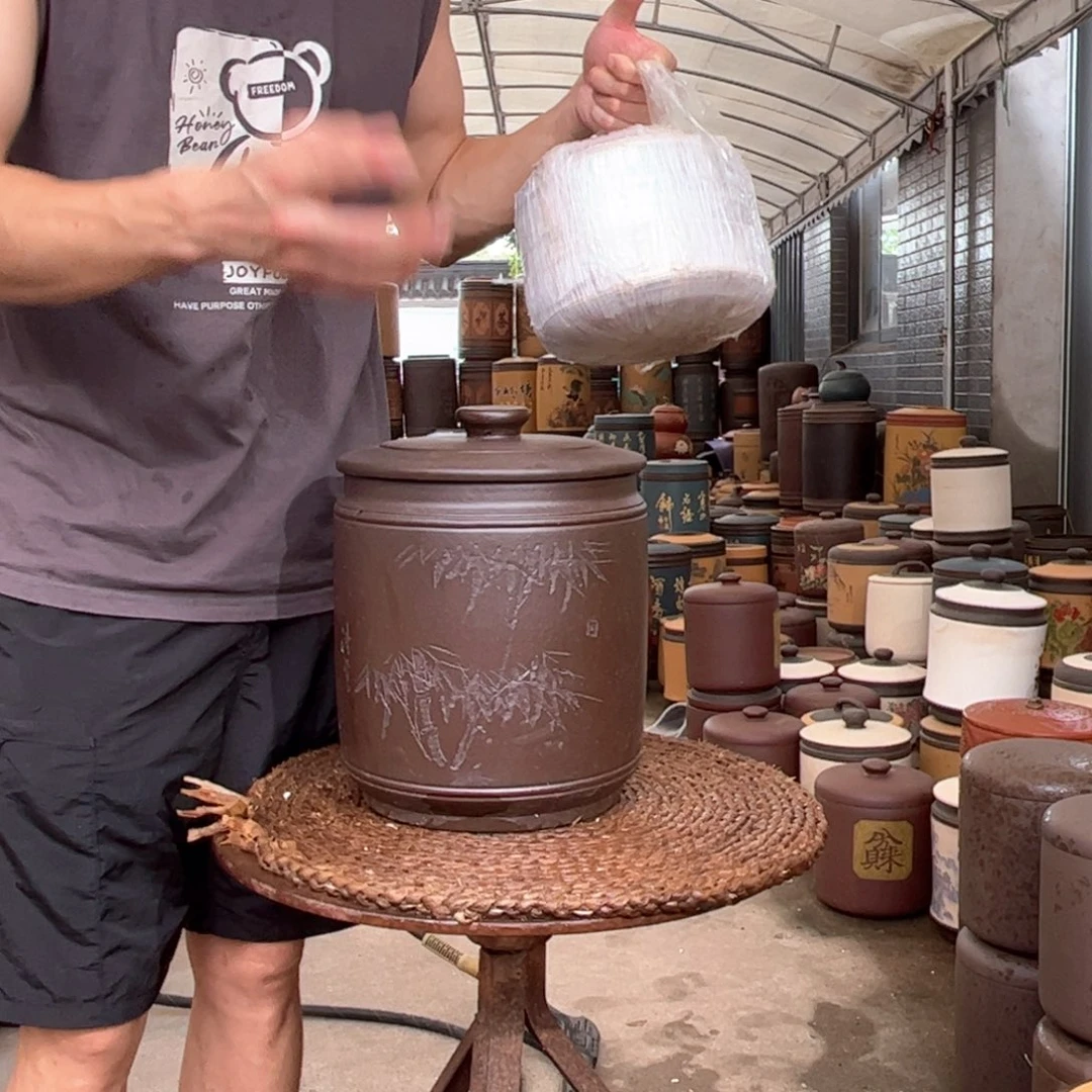 紫砂茶叶罐10 饼茶叶罐