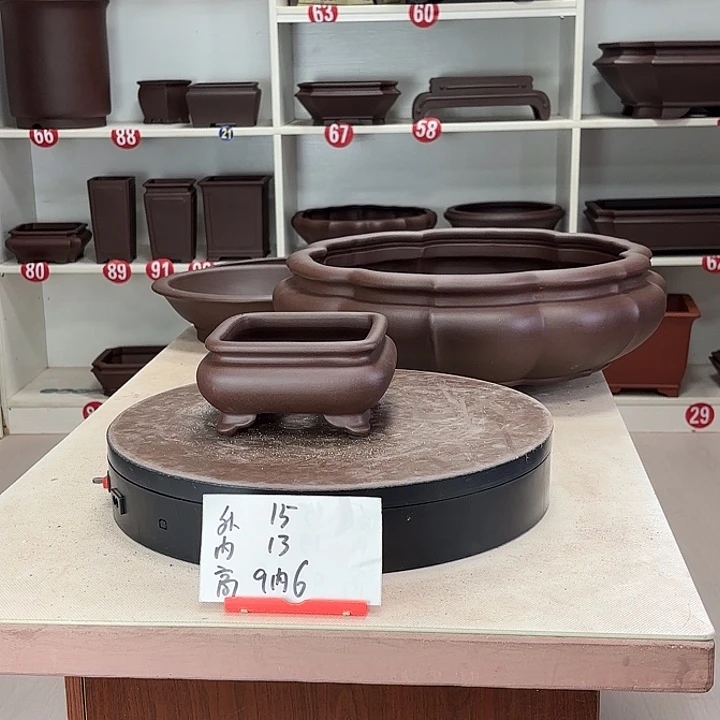 花盆紫砂束口小四方