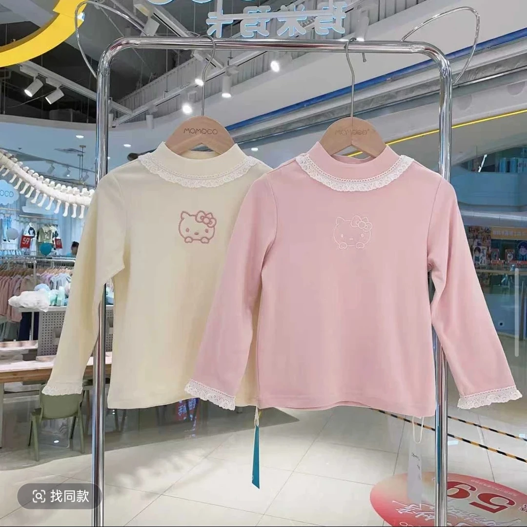 MOMOCO【德绒加厚】女童秋冬儿童日常简约百搭打底衫77830239022