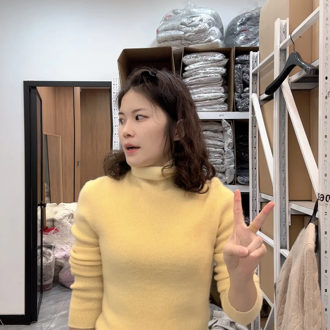 堆堆领山羊绒加厚