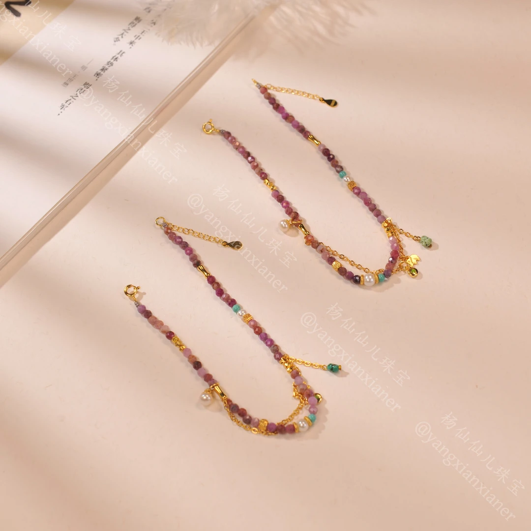 925银银制品 【杨仙仙珠宝】银扣子多宝脚链-多样性发其一X2786