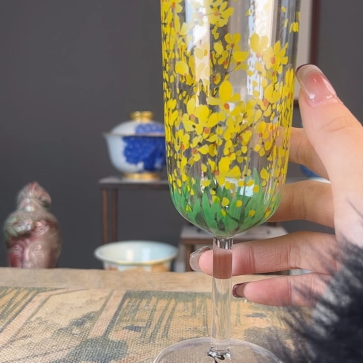 摆件景德柴烧茶杯多人