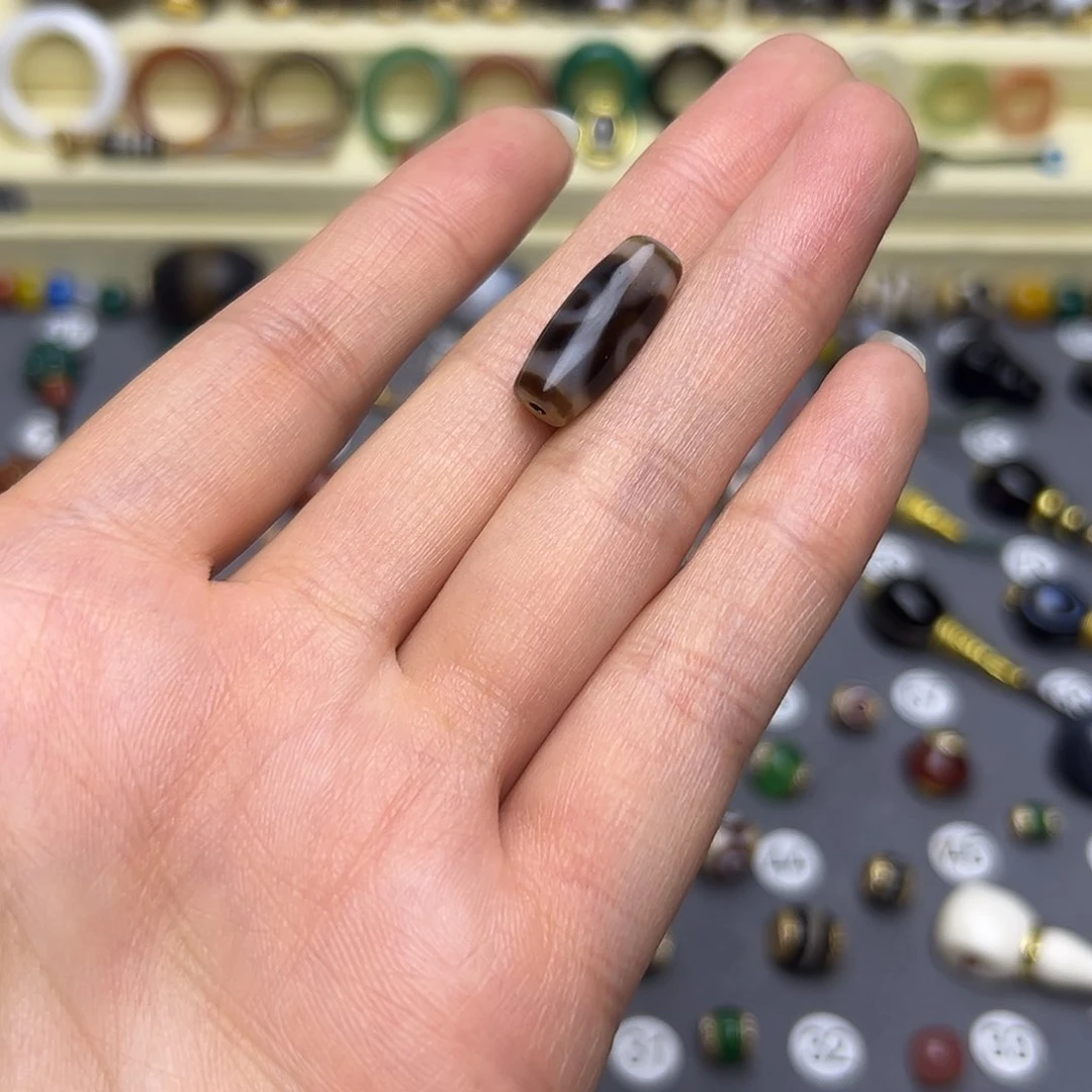 玛瑙/玉髓单珠卡7.6未镶嵌